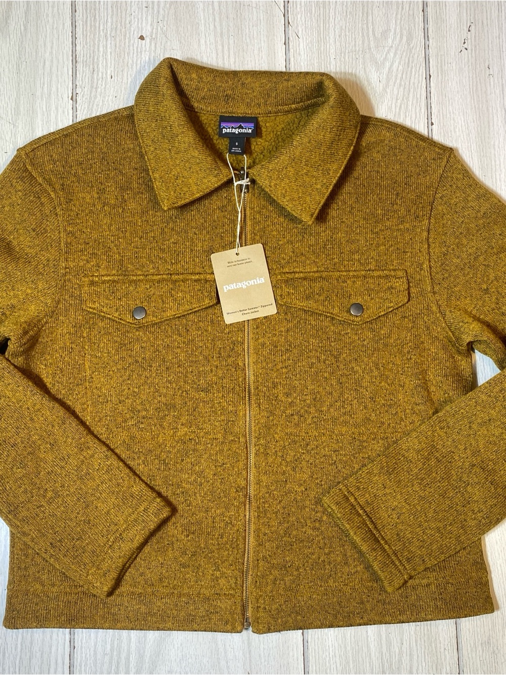 NWT Patagonia Women's Better Sweater Zippered Chore Jacket Raptor Browns S 26115